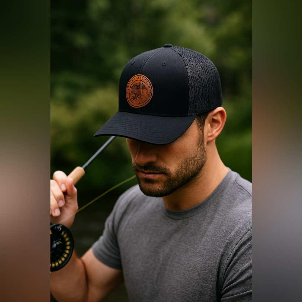 Black Sitzmark Trucker Snap Back Hat